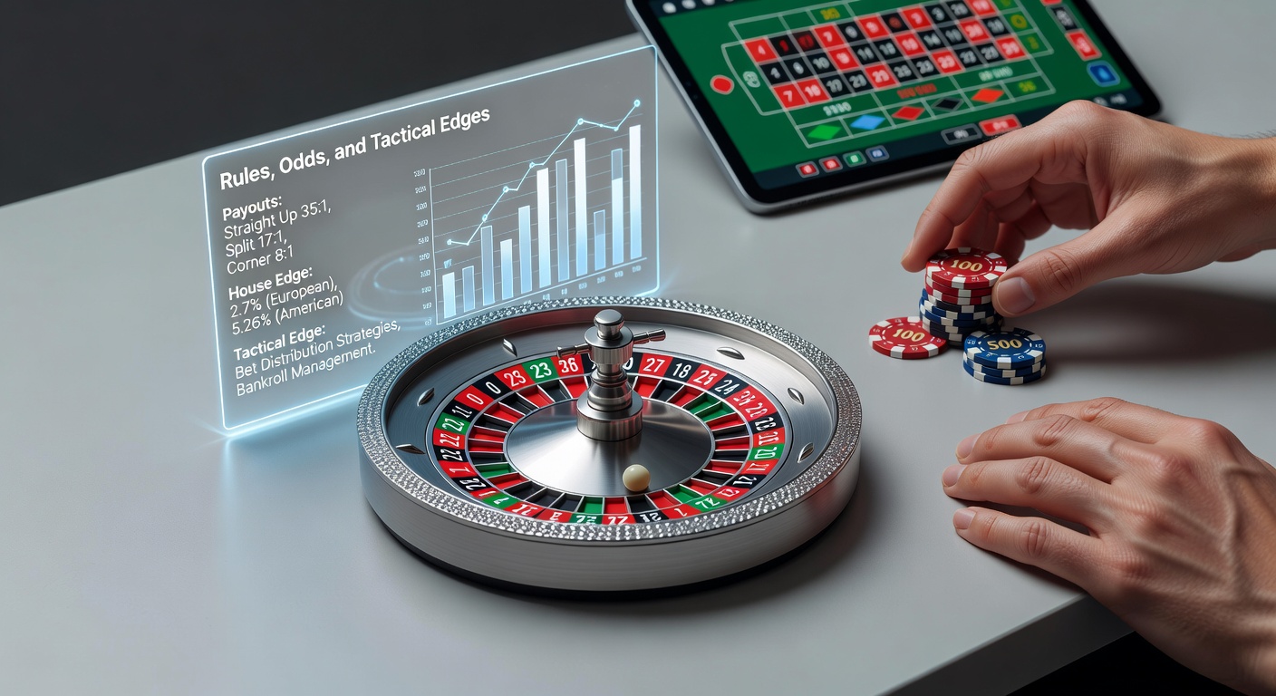 Close-up of a compact Mini Roulette wheel spinning with the ball in motion, highlighting its 13-pocket design